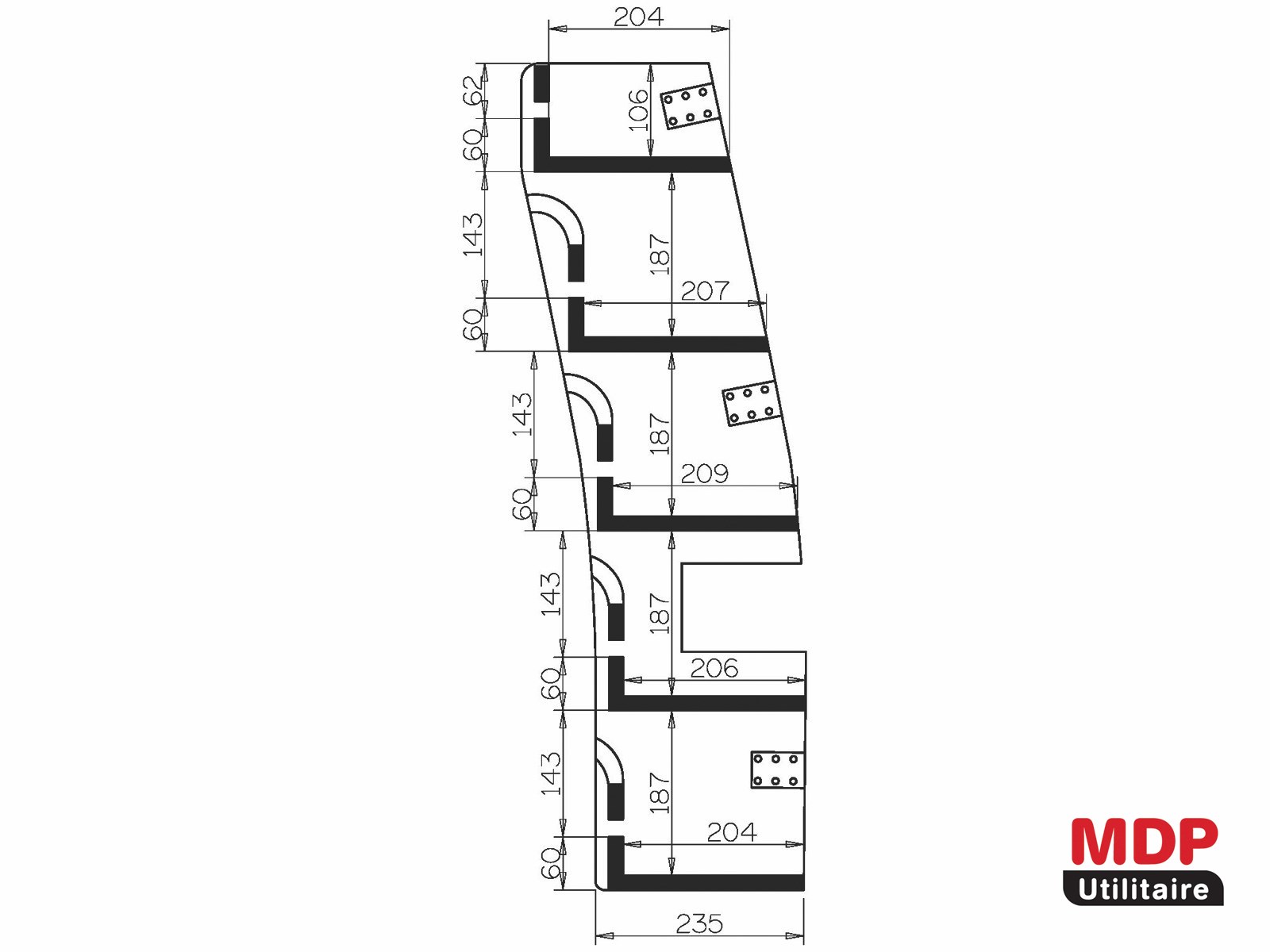 MDP Utilitaire Article réf 4D53CSA511