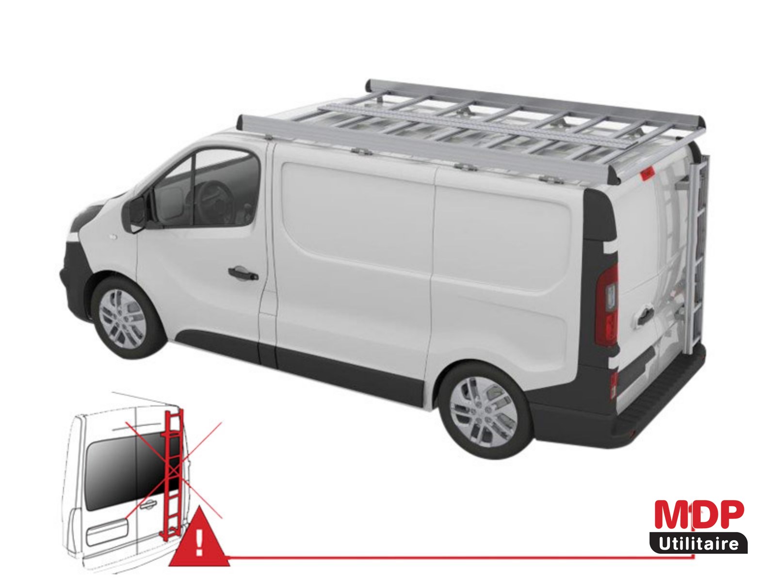 Galerie RENAULT Trafic II L1H2 en aluminium